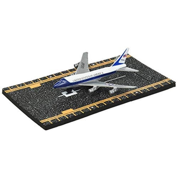 Hot Wings Planes Hot Wings Planes Air Force One With Connectible Runway, White/Blue/Red Non_Riding_Toy_Vehicle