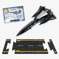 thumbnail image 1 of Hot Wings Planes SR-71 Blackbird (with Drone) with Connectible Runway Die Cast Plane in Aviation Museums Nationwide, Black, 1 of 4