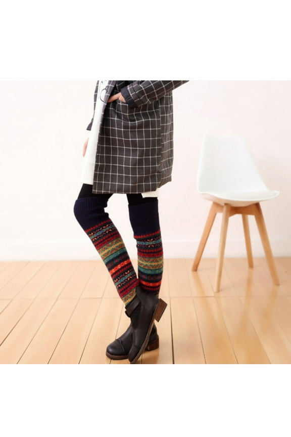 Hot Winter Knit Crochet Kee Leg Warmers Long Legging Stocking 5 Colors