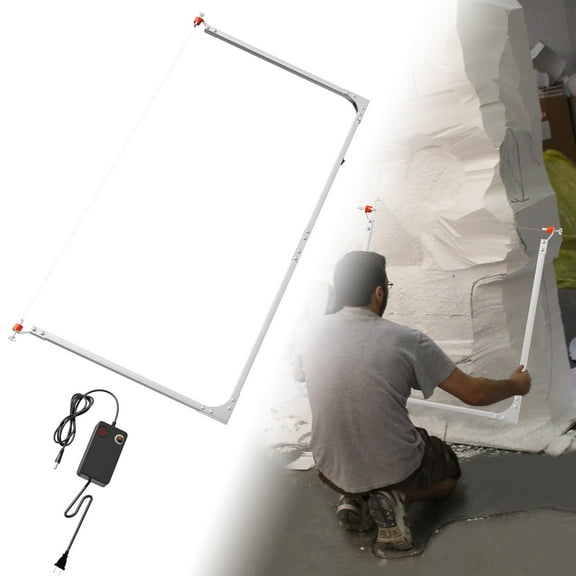 Hot Wire Foam Cutter with Adjustable Multi-Heat Power Supply, Foam Wire Cutter with Extra Cutting Blades, For Styrofoam/EIFS/XPS/EPS