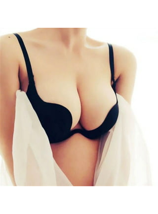 Sexy Code 1701 Women's Push Up Bra with Clear Straps Deep V Plunge Low Cut  Convertible Underwire Padded Cleavage Bra : : Clothing, Shoes 