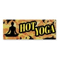 thumbnail image 1 of Hot Yoga 12" x 4.5" Decal | Advertise Your Business | All Weather Can Apply To Any Surface | Studio Classes Advertising Displays | Made in The USA, 1 of 3