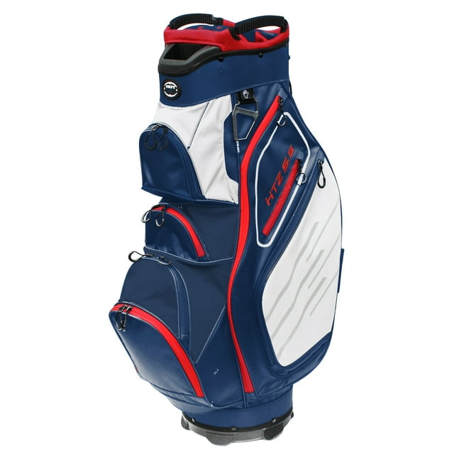 Hot-Z Golf 5.5 Premium 14 Way Divider Cart Bag Red/White/Blue - Walmart.com