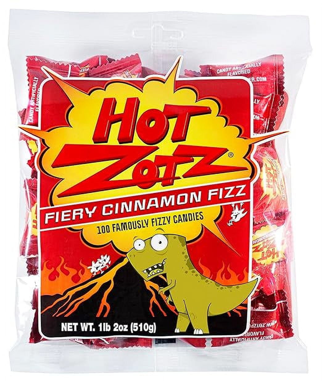 Hot Zotz Fiery Cinnamon Fizz Candy 100 count bag