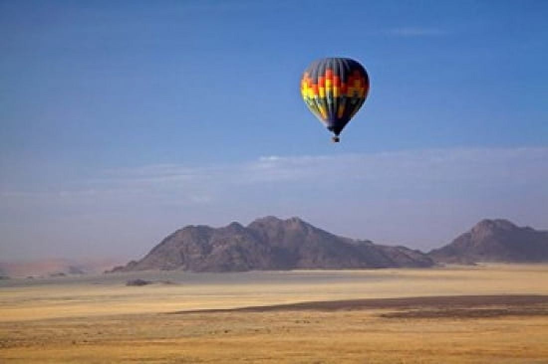 Hot air balloon over Namib Desert Africa Canvas Art - David Wall DanitaDelimont (38 x 25)