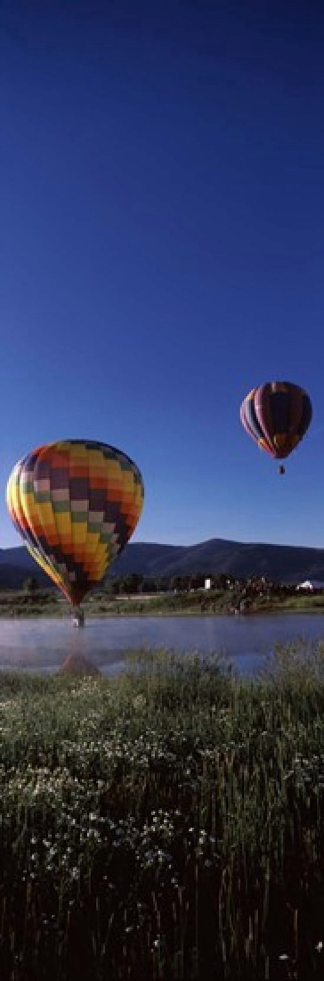 Hot air balloons rising Hot Air Balloon Rodeo Steamboat Springs Routt County Colorado USA Canvas Art - Panoramic Images (36 x 12)
