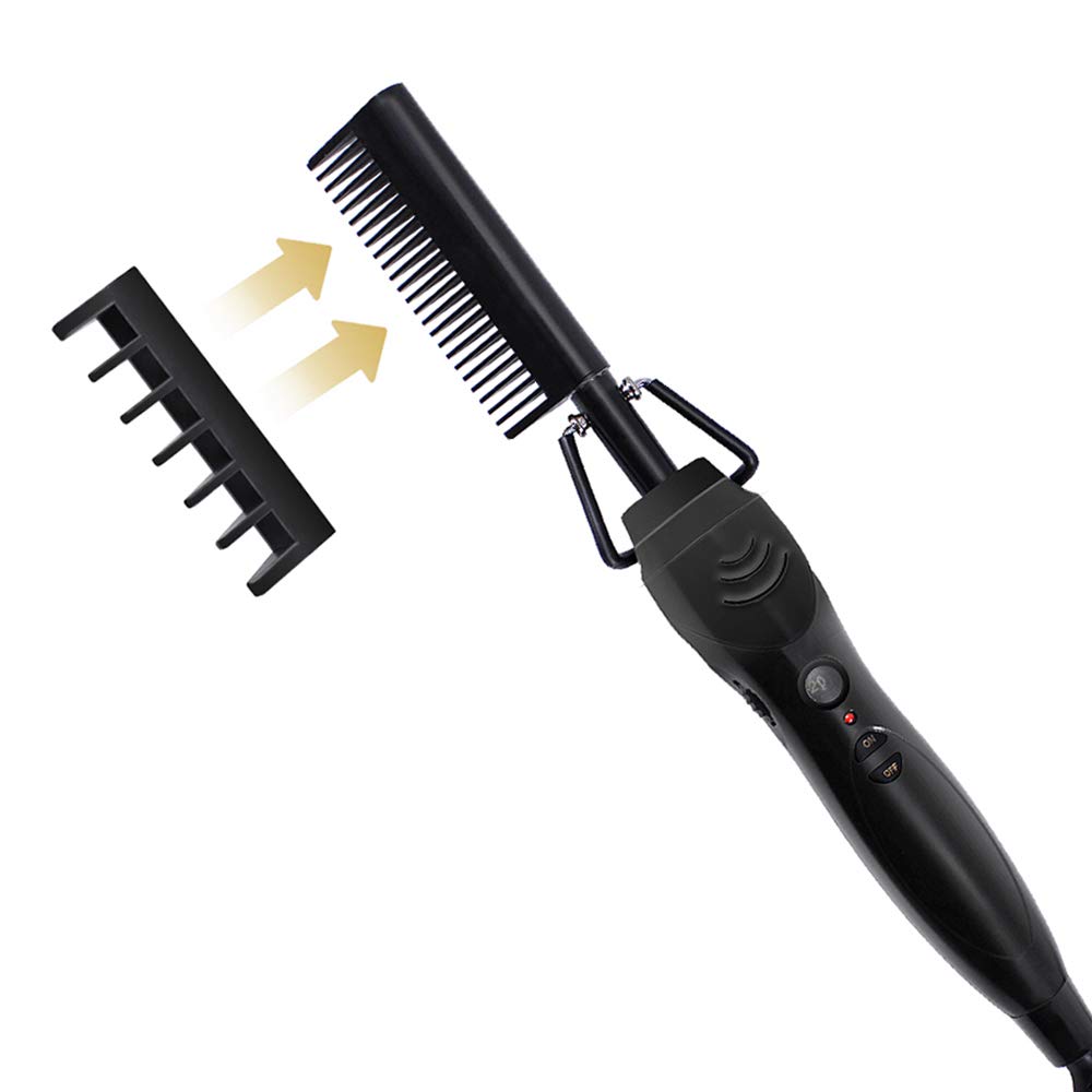 Hot comb, hair straightener, electric comb, press comb, ceramic hair