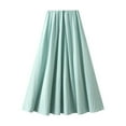 thumbnail image 1 of Hot days, bold styles SMihono Women's Long Skirt Elastic High Waisted A Line Midi Skirts Summer Fashion Solid Casual Party Skirts Sky Blue Free Size, 1 of 6
