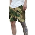 thumbnail image 1 of Hot days, bold styles YLSDY Men's Cargo Elastic Waist Drawstring Shorts Summer Relaxed Fit Casual Summer Shorts with Multiple Pockets Army Green XL, 1 of 9