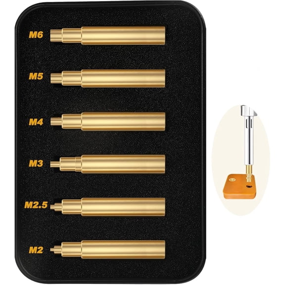 Hot insert tool, thread insert item 22.53456 skills, suitable for 3 printer user's soldering iron tip, compatible with 900/18/-888 iron, plastic 3 print component press-in tool