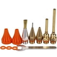thumbnail image 1 of Hot melt glue gun extension nozzle, glue copper nozzle small diameter long and short large diameter hot melt glue accessories, 11PCS, 1 of 5