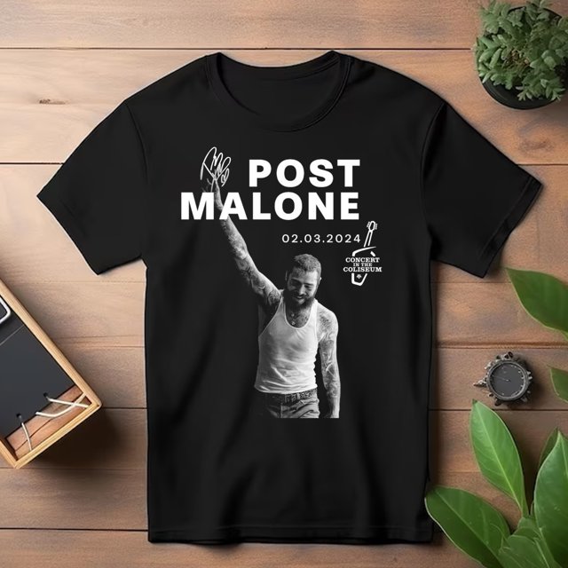 Hot post malone 2024 Gift Family Men All Size S345XL TShirt Free