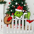 Hot sale! 3 Pcs Christmas Decorations Outdoor Fence Peeker Funny
