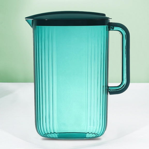 Hot sale!Edikesy Water Pitcher,Tea Pitcher,Pitcher with Lid Clear Acrylic Pitcher Proof Drink Pitcher Juice Containers with Lids for Fridge Iced Tea Pitcher with Spout Handle,Juice Pitcher,Green