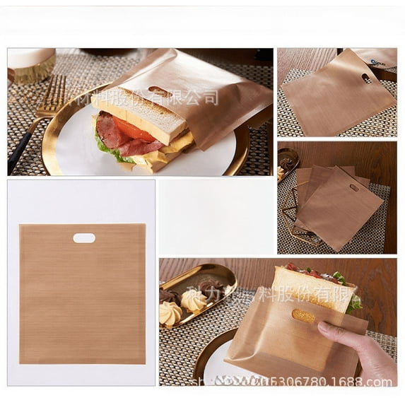 Hot sale recommend food grade reusable bread bag barbecue bag suitable for grilled sandwiches-8-piece set