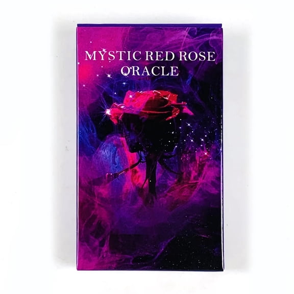 Hot-selling Mystic Red Rose Oracle Cards A 53 Oracle English Visions Divination Edition Deck Borad Playing Games
