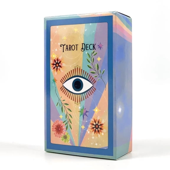 Hot-selling Tarot Cards 78 Exquisite Oracle Cards English Visions Fate Divination Edition Borad Playing Games For Easy Beginners