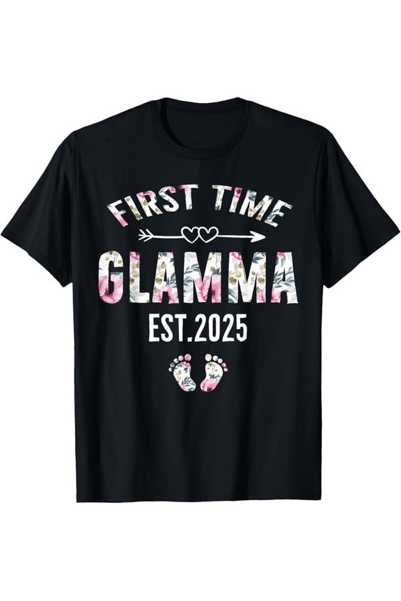 Hot trending Soon To Be Glamma 2025 Mother'S Gift First Time Mom Pregnancy T-Shirt - Birthday Gifts