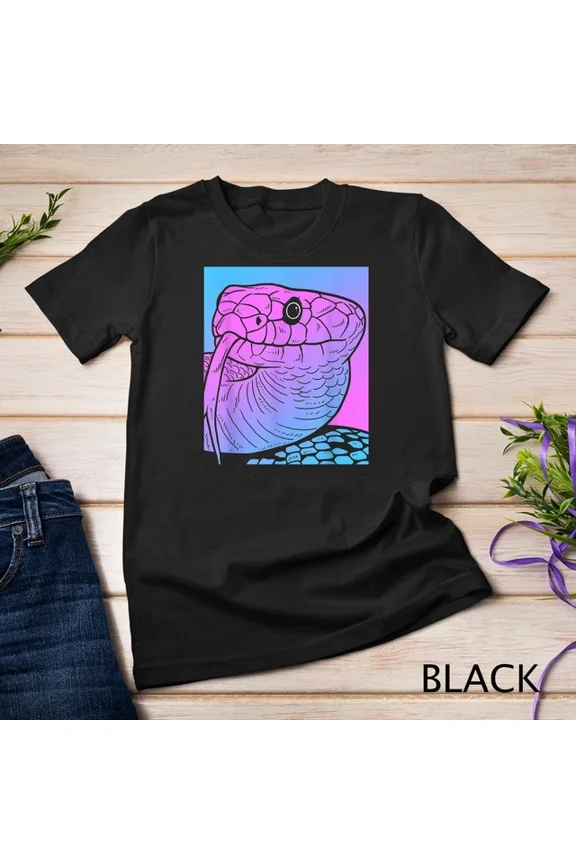 Hot trending Vaporwave Snake Aesthetic T-Shirt - Pastel Goth Serpent Unisex T-Shirt - Birthday Gifts