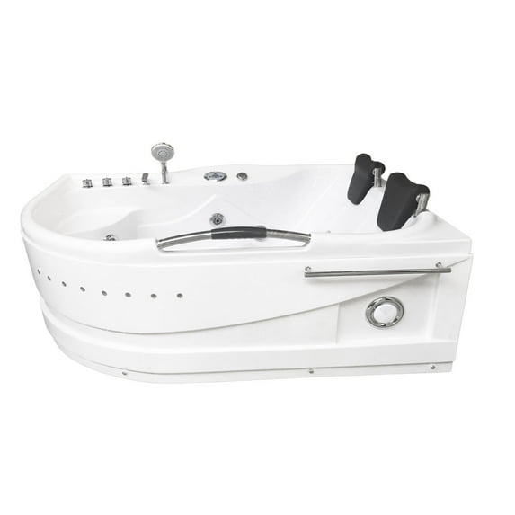 Hot tub white 67″ X 47″ double pump with Heater – Maui