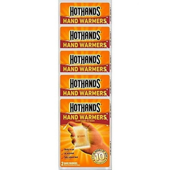 HotHands 10 Hours Hand Warmers 2 Piece 5 Pack
