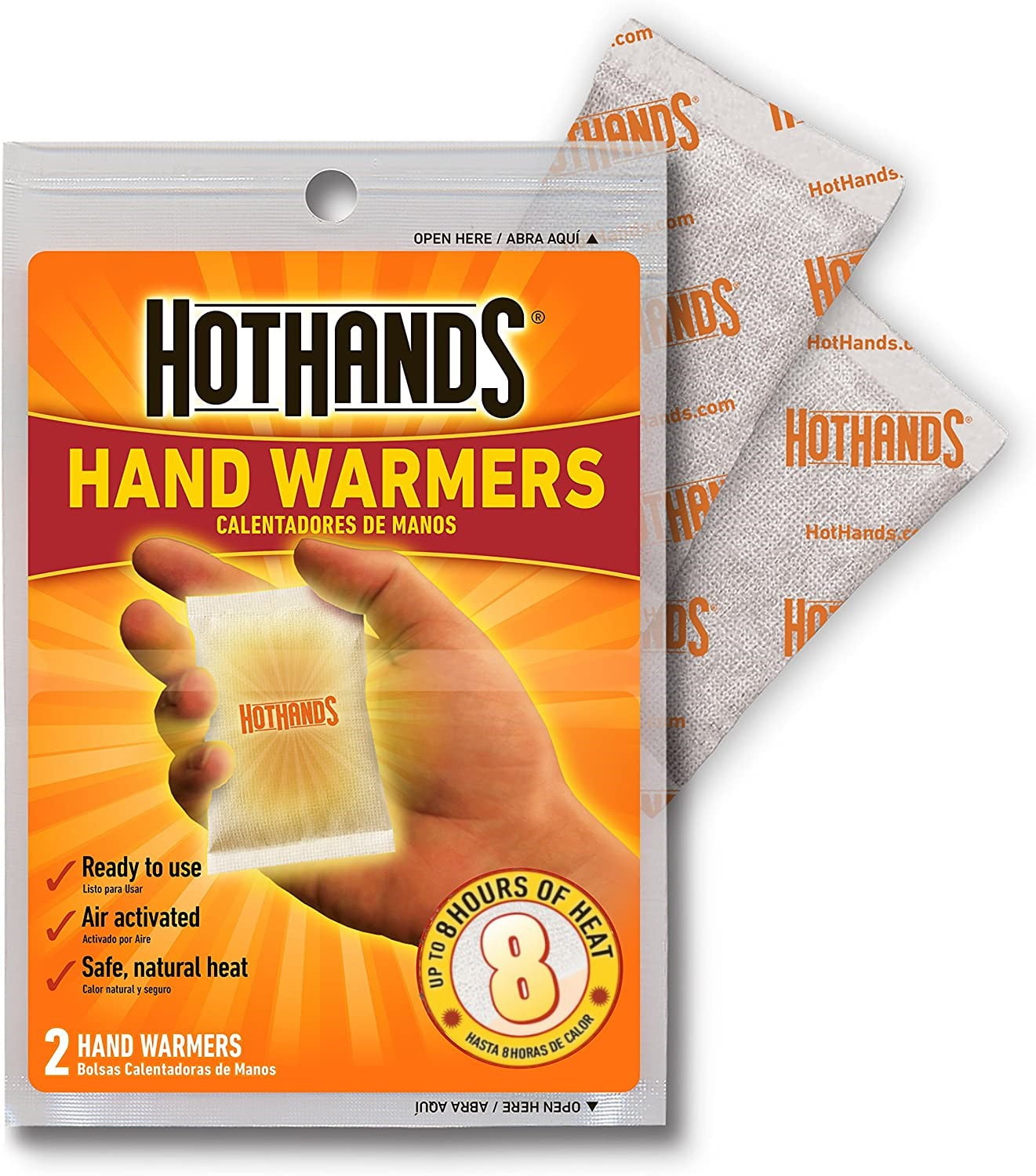 HotHands Hand Warmers Long Lasting Safe Natural Odorless Air Activated Warmers - Up to 8 Hours of Heat, 36 Pairs (72 Total Warmers)