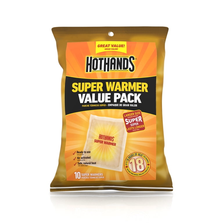 HotHands Disposable Winter Heated Large Body & Hand Super Warmers