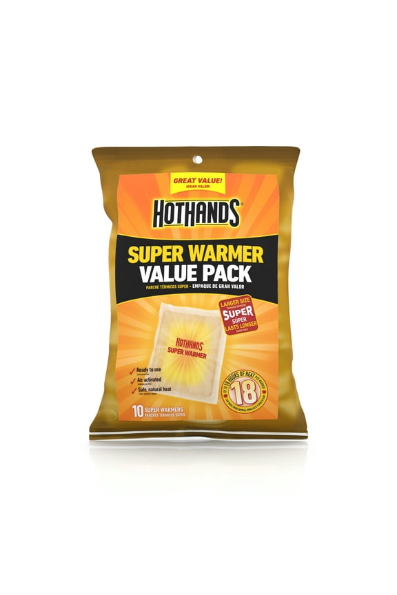 Large Body & Hand Super Warmers, 10-Pack