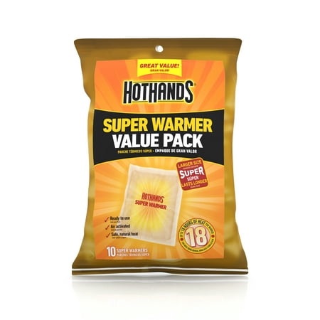 HotHands Large Body & Hand Super Warmers, 10-Pack