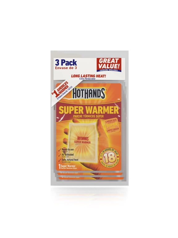 Large Body & Hand Super Warmers, 3-Pack