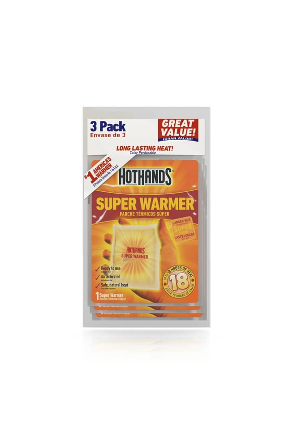 Large Body & Hand Super Warmers, 3-Pack