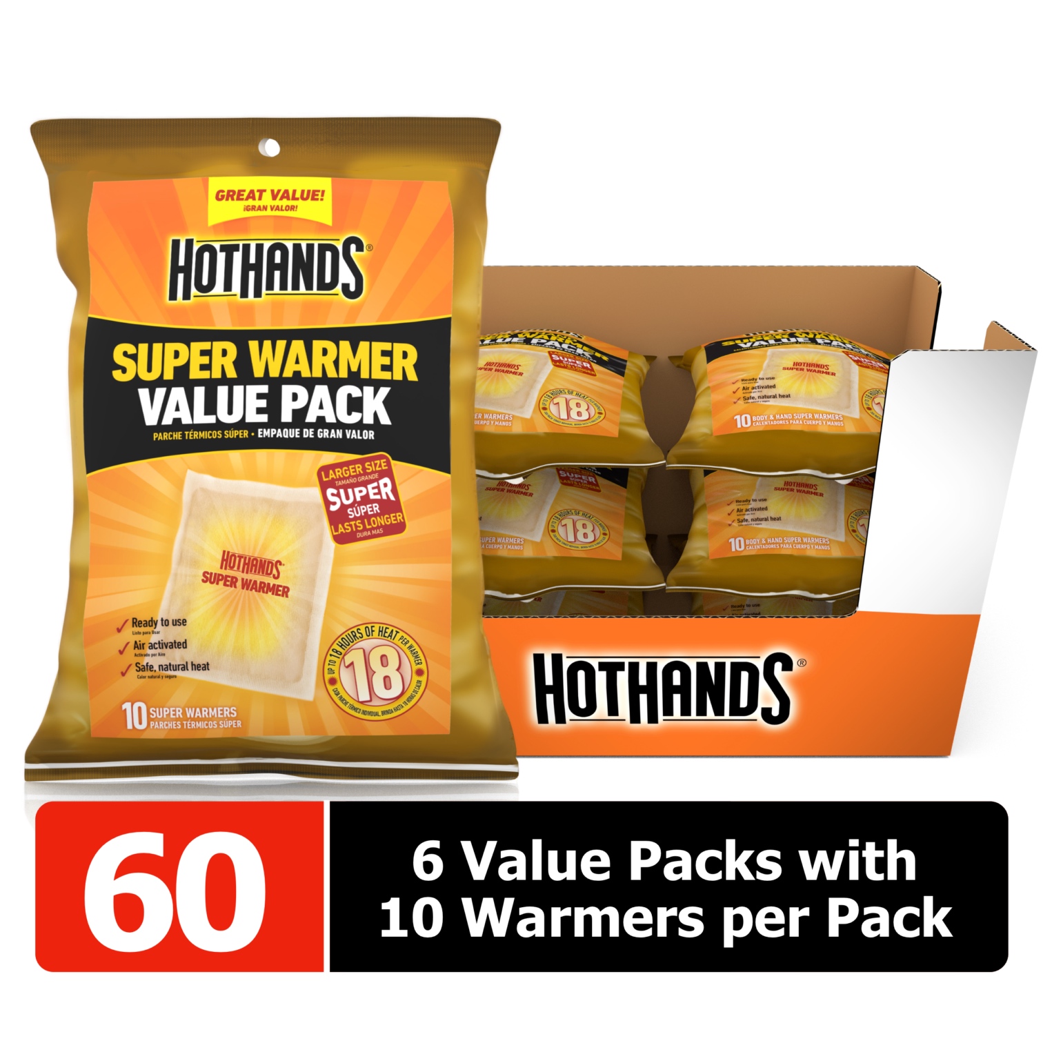 HotHands 10 Hour Hand Warmer, 1 Pack