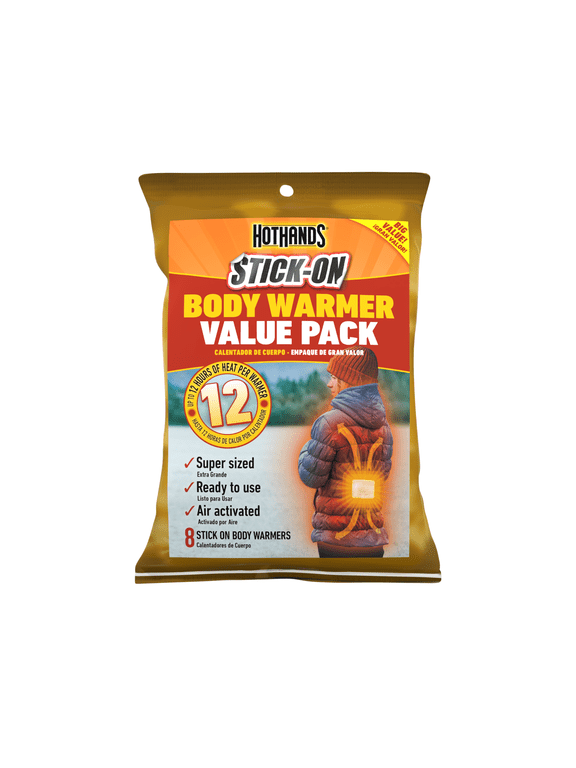 Stick-On Body Warmers - 8 Pack