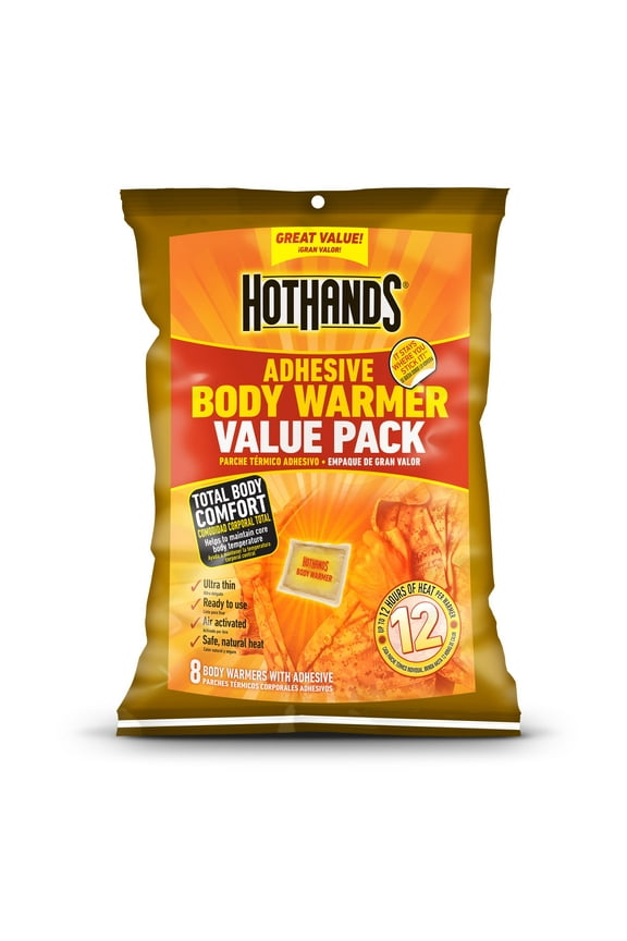 Stick-On Body Warmers - 8 Pack