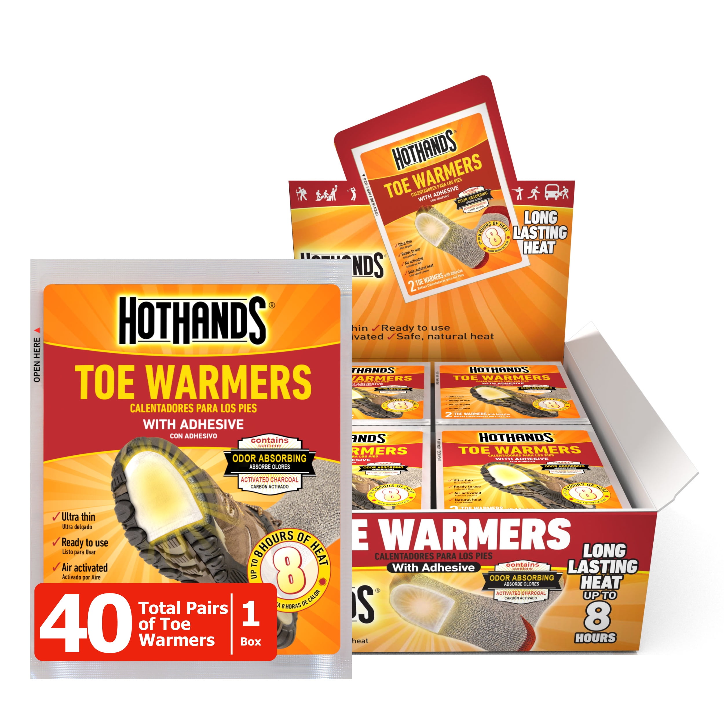 Hot Hands Handwarmer 80 Warmers (40 Pairs) - HotHands Hand Warmer