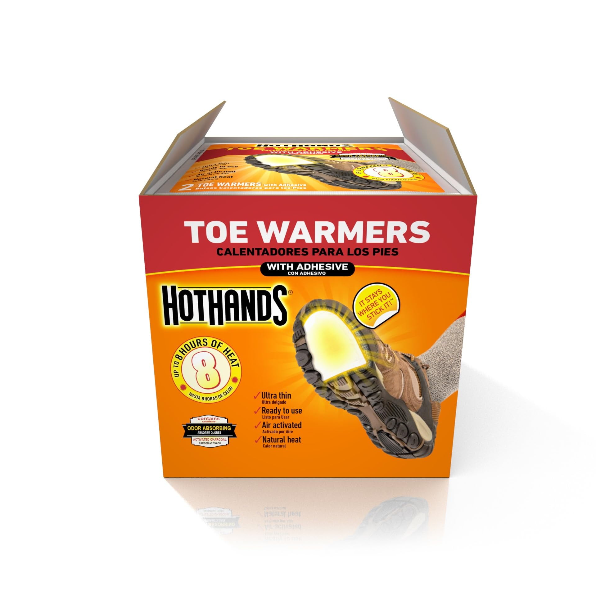 HotHands Toe Warmers - Long Lasting, Odorless, Air Activated - Up to 8 Hours of Heat - 20 Pair C29