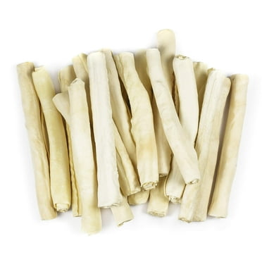HotSpot Pets Large Rawhide Retriever Rolls Dog Treat, Rawhide Bone Chews 8 Inch (10 Pack)