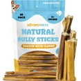 thumbnail image 1 of HotSpot Pets All Natural Bully Sticks (6 Inch - 20 Pack) - Premium Long Lasting Bully Sticks for Large Dogs Aggressive Chewers - 100% Beef Chew Single Ingredient Dog Treat, 1 of 8