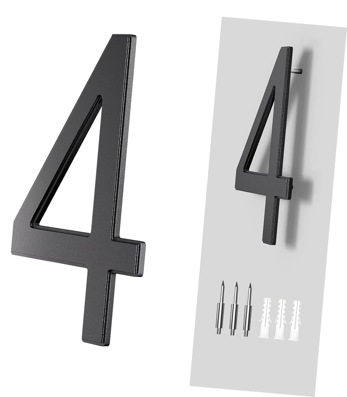 House Numbers 10 Inch Address Numbers For House | Large Floating Black ...