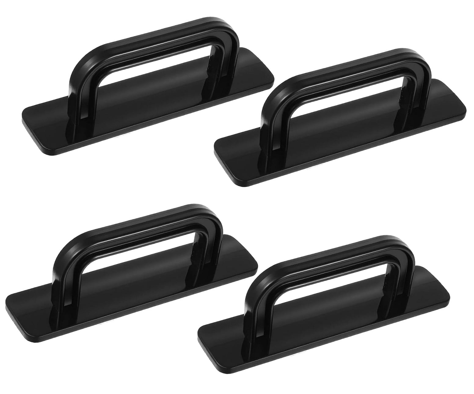 Hotbar 4 Pack Adhesive Cabinet Handles Self Stick Drawer Pulls No Drill ...