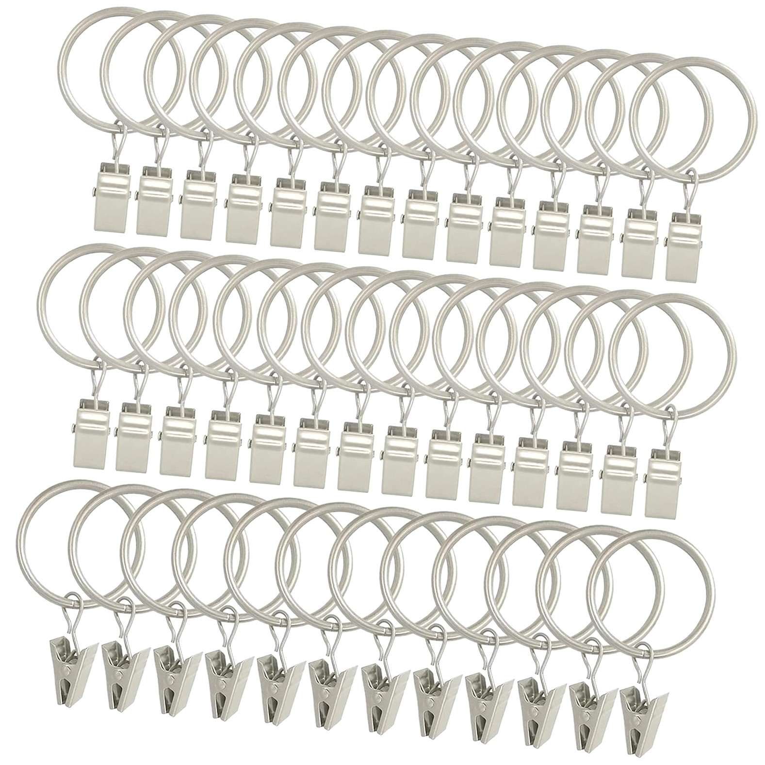 Hotbar 40-Piece Curtain Clip Set, Drapery Hangers with Bows for Hanging ...