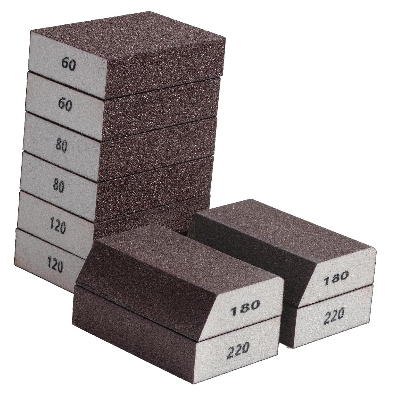 Hotbar Bates- Sanding Sponge, 10 Pieces, 60/80/120/180/220 Grit ...