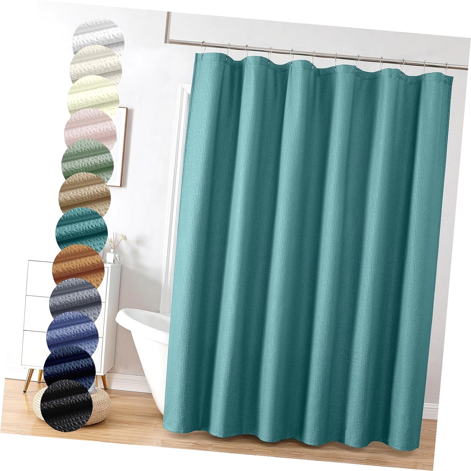 Hotbar Berry Shower Curtain, Embossed Textured Shower Curtain for