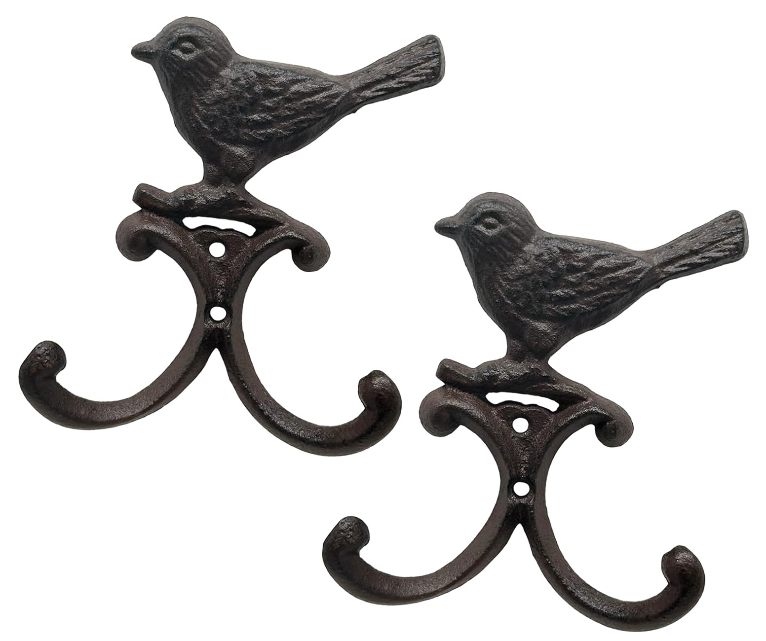 Hotbar Cast Iron Bird Wall Décor Hanger Wall Rack for Country Farmhouse ...