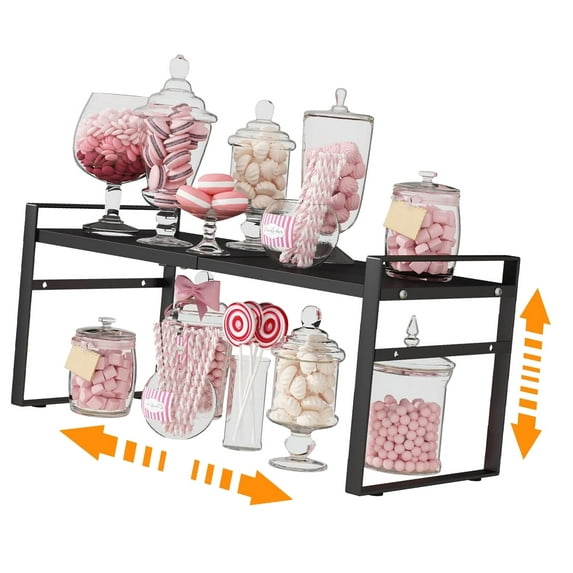 Hotbar Expandable Cabinet Organizer Riser for Kitchen Pantry Cupboard ...