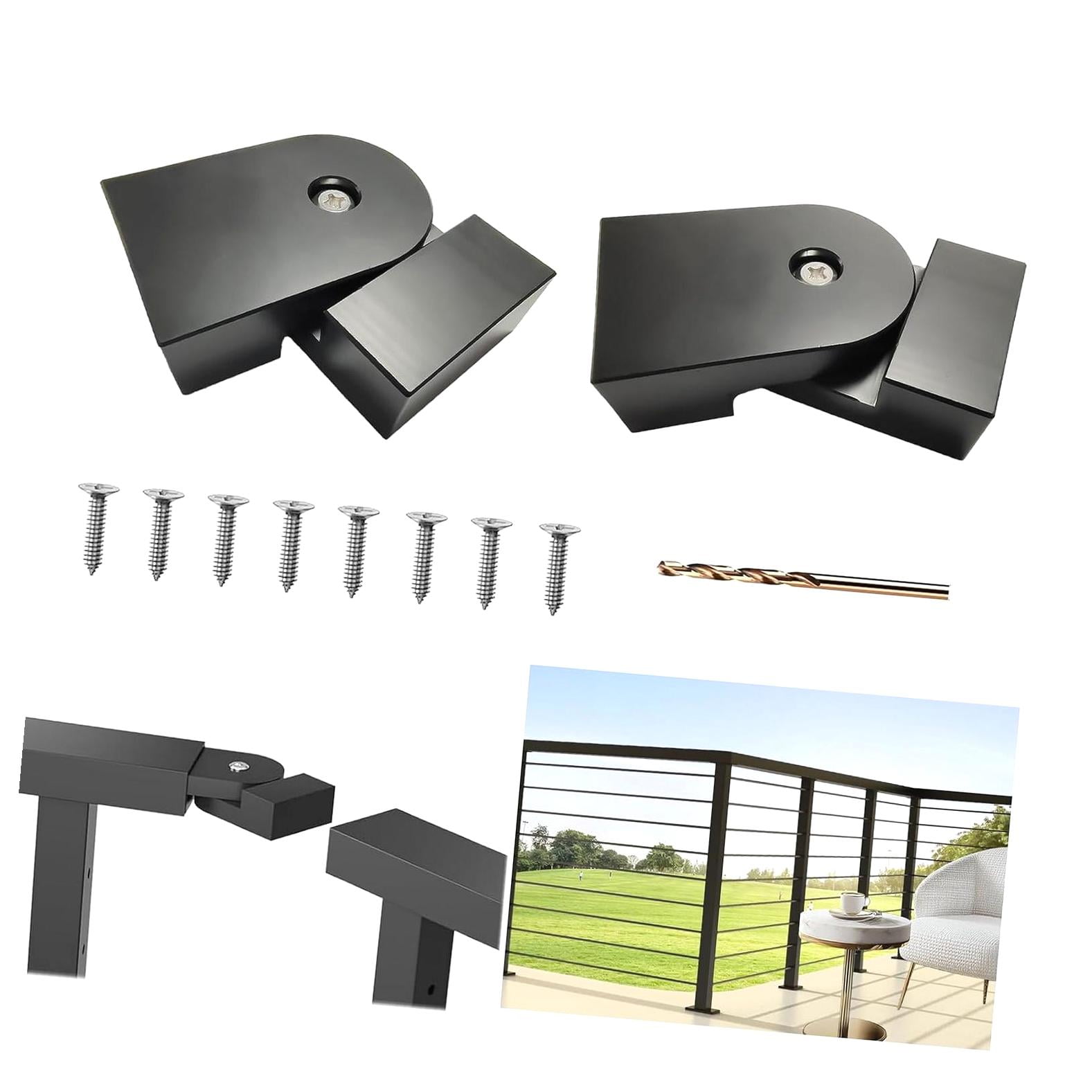 Hotbar Flat Handrail Pivot Connector – 2pack 180° Adjustable Sturdy POM ...