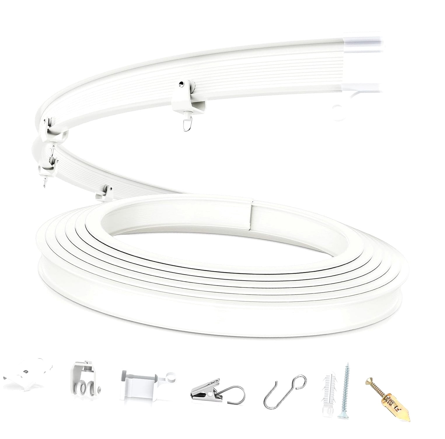 Hotbar Flexible Bendable Ceiling Curtain Mount, Curved Curtain Rod, 16. ...