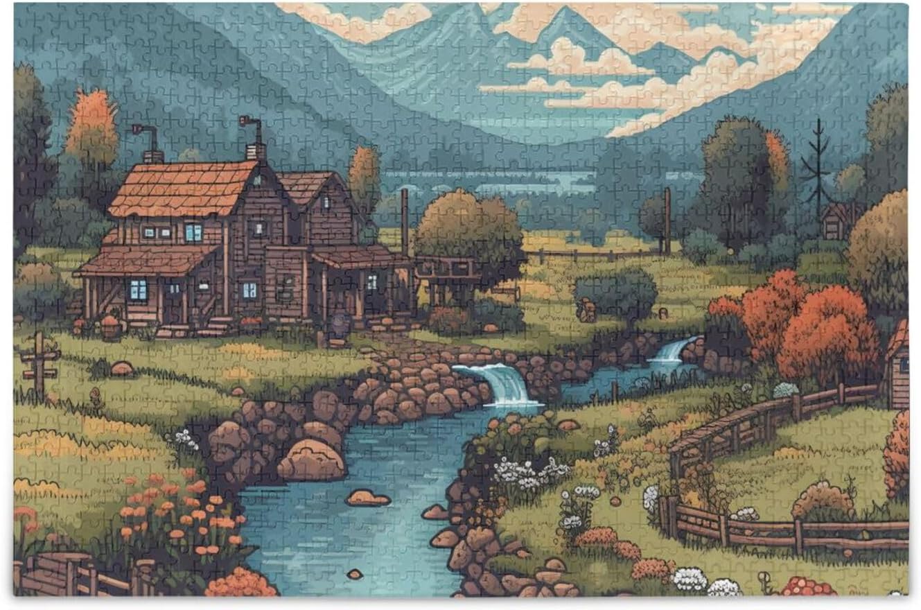 Hotbar Jigsaw Puzzle 500 PiecesGame Style Country for Adults, Zigsaw