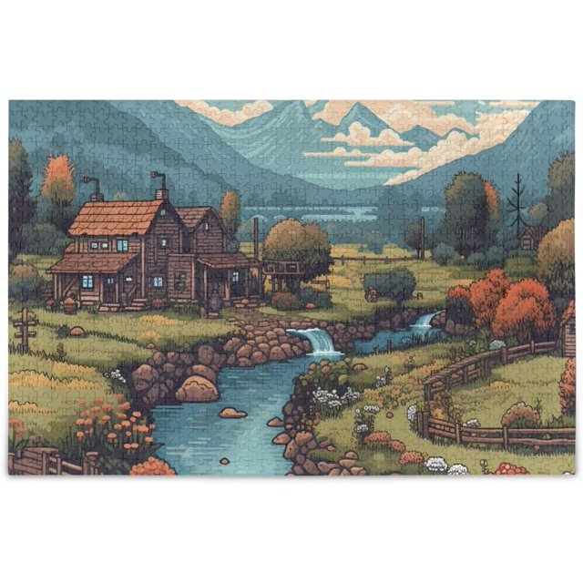 Hotbar Jigsaw Puzzle 500 PiecesGame Style Country for Adults, Zigsaw