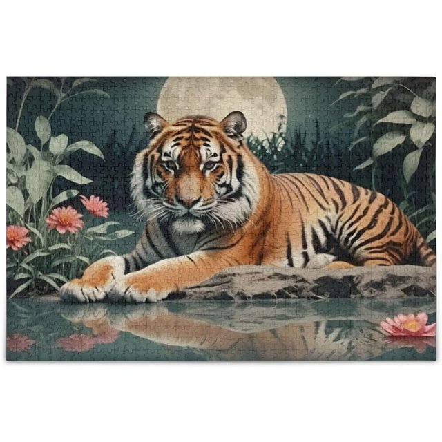 Hotbar Jigsaw Puzzle Vintage Animal Lying Down Theme 500 Pieces, Zigsaw